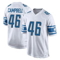 D.Lions #46 Jack Campbell Player White Home Game Ddoa Stitched Jerseys