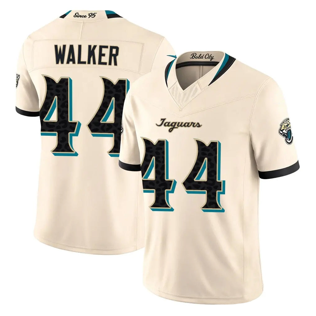 J.Jaguars #44 Travon Walker Player Natural Limited 2026 Rivalries Collection Game Ddoa Stitched Jerseys