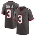 TB.Buccaneers #3 Rueben Bain Jr. Player Pewter Alternate Home Game Ddoa Stitched Jerseys