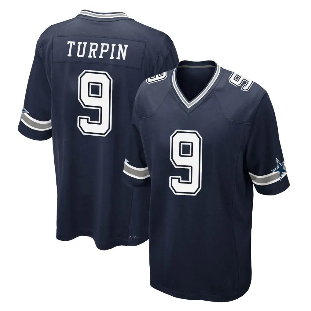 D.Cowboys #9 KaVontae Turpin Player Navy Home Game Ddoa Stitched Jerseys