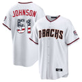 A.Diamondbacks #51 Randy Johnson Player White USA 250 Fourth of July Home Game Ddoa250Ys Stitched Jerseys