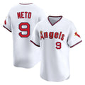 LA.Angels #9 Zach Neto Player White T-shirt Home Limited Ddoa Stitched Jerseys