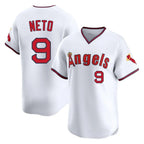 LA.Angels #9 Zach Neto Player White T-shirt Home Limited Ddoa Stitched Jerseys