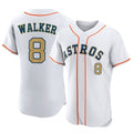 H.Astros #8 Christian Walker Player Gold Collection Limited Elite Home Ddoa Stitched Jerseys