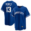 KC.Royals #13 Salvador Perez Player Royal Game Home Ddoa Stitched Jerseys