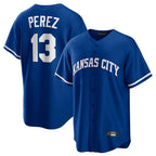 KC.Royals #13 Salvador Perez Player Royal Game Home Ddoa Stitched Jerseys