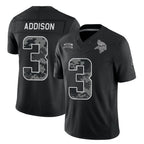 MN.Vikings #3 Jordan Addison Player Black Limited 2026 Salute to Service Home Game Ddoa Stitched Jerseys