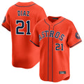 H.Astros #21 Yainer Diaz Player Orange Home Limited Ddoa Stitched Jerseys