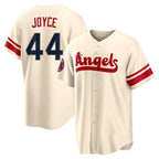 LA.Angels #44 Ben Joyce Player Cream City Connect Home Ddoa Stitched Jerseys