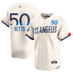 LA.Dodgers #50 Mookie Betts Player Cream City Connect Limited Ddoa Stitched Jerseys