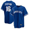 KC.Royals #16 Bo Jackson Player Royal Game Home Ddoa Stitched Jerseys