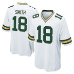 GB.Packers #18 Jonnu Smith Player White Home Game Ddoa Stitched Jerseys