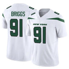 NY.Jets #91 Jowon Briggs Player White Limited Vapor F.U.S.E. Home Game Ddoa Stitched Jerseys