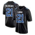 D.Lions #21 Roger McCreary Player Black Fashion Home Game Ddoa Stitched Jerseys