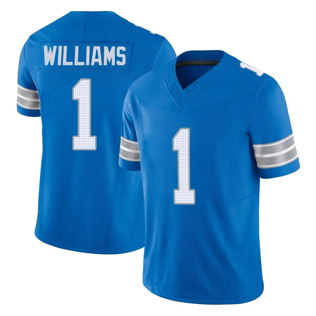 D.Lions #1 Jameson Williams Player Blue Limited Vapor F.U.S.E. Alternate Home Game Ddoa Stitched Jerseys