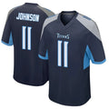 T.Titans #11 Jermaine Johnson II Player Navy Home Game Ddoa Stitched Jerseys