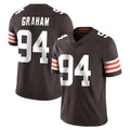 C.Browns #94 Mason Graham Player Brown Color Vapor Untouchable Limited Home Game Ddoa Stitched Jerseys