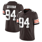 C.Browns #94 Mason Graham Player Brown Color Vapor Untouchable Limited Home Game Ddoa Stitched Jerseys