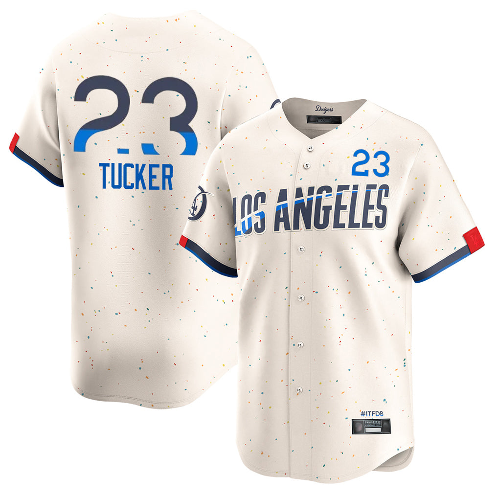 LA.Dodgers #23 Kyle Tucker Player Cream City Connect Limited Home Ddoa Stitched Jerseys