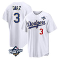 LA.Dodgers #3 Edwin D¨ªaz Player Gold White World Series World Series 2026 Collection Stadium Limited Ddoa Stitched Jerseys