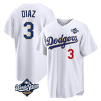 LA.Dodgers #3 Edwin D¨ªaz Player Gold White World Series World Series 2026 Collection Stadium Limited Ddoa Stitched Jerseys