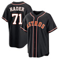 H.Astros #71 Josh Hader Player Black Fashion Out Home Game Ddoa Stitched Jerseys