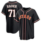 H.Astros #71 Josh Hader Player Black Fashion Out Home Game Ddoa Stitched Jerseys