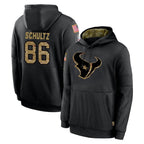 H.Texans #86 Dalton Schultz Player Black Salute to Service Hoodies Limited Game Ddoa Stitched Jerseys