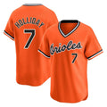 B.Orioles #7 Jackson Holliday Player Orange T-shirt Limited Home Game Ddoa Stitched Jerseys