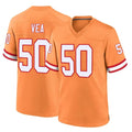 TB.Buccaneers #50 Vita Vea Player Orange Throwback Home Game Ddoa Stitched Jerseys