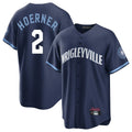 C.Cubs #2 Nico Hoerner Player Navy City Connect Home Game Ddoa Stitched Jerseys