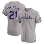 C.Rockies #21 Kyle Freeland Player Gray Limited Elite Home Ddoa Stitched Jerseys