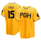 P.Pirates #15 Oneil Cruz Player Gold City Connect Home Game Ddoa Stitched Jerseys