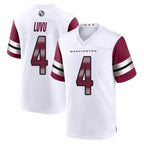 W.Commanders #4 Frankie Luvu Player White Game Home Ddoa Stitched Jerseys