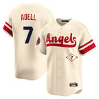 LA.Angels #7 Jo Adell Player Cream City Connect Limited Home Ddoa Stitched Jerseys
