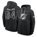 M.Dolphins #94 Jordan Phillips Player 2026 Black Logo Pullover Hoodies Limited Game Ddoa Stitched Jerseys
