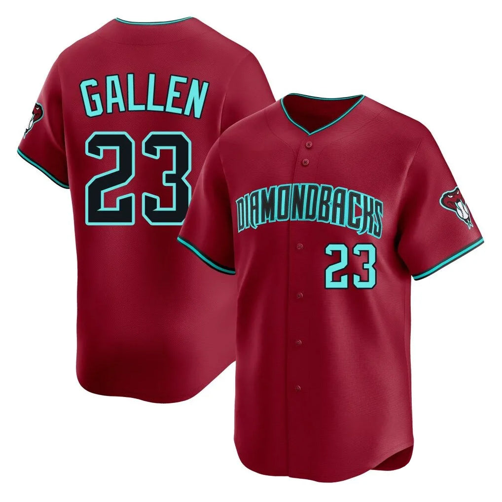 A.Diamondbacks #23 Zac Gallen Player Red Limited Home Game Ddoa Stitched Jerseys