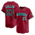 A.Diamondbacks #23 Zac Gallen Player Red Limited Home Game Ddoa Stitched Jerseys