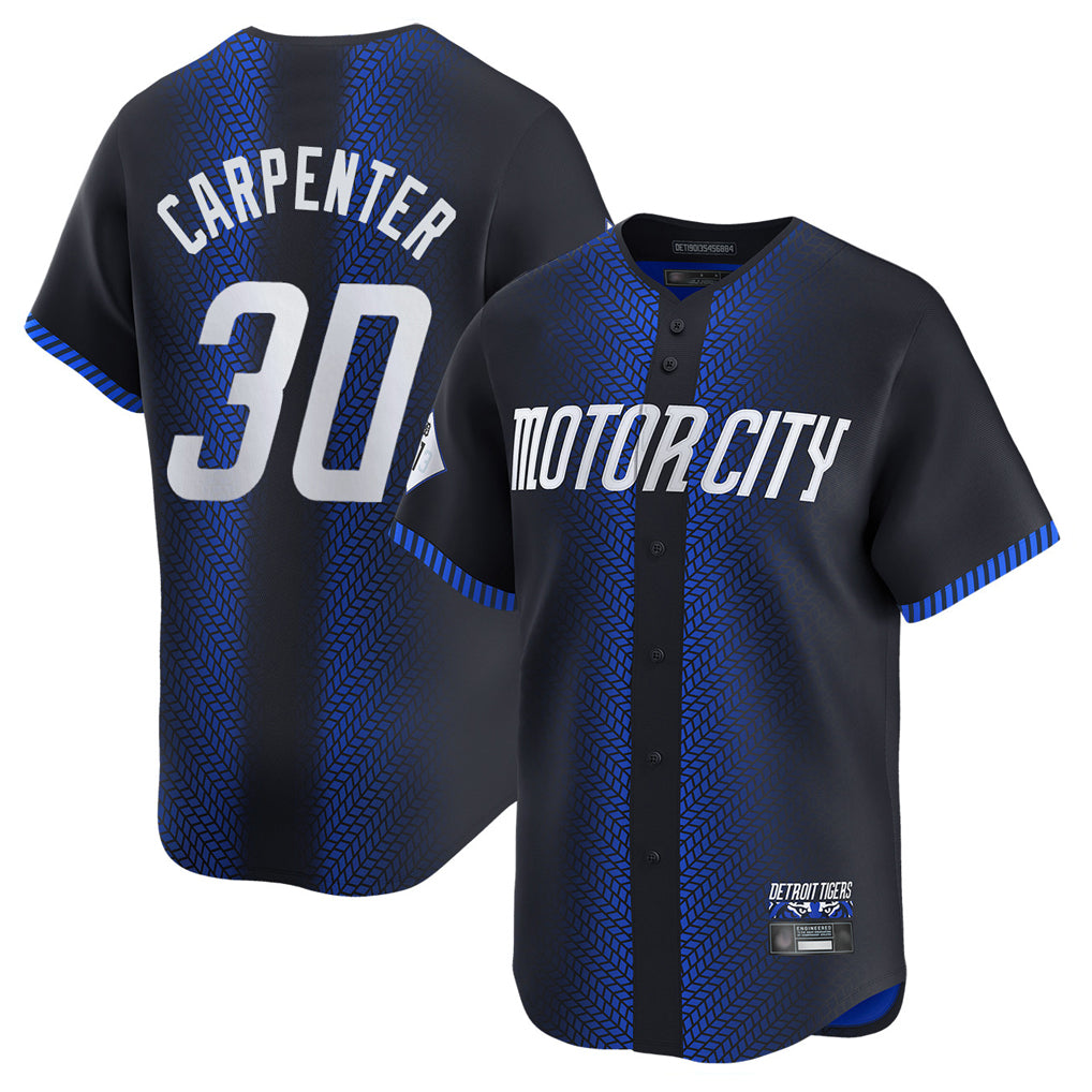 D.Tigers #30 Kerry Carpenter Player Navy City Connect Home Limited Ddoa Stitched Jerseys