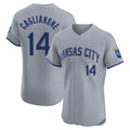 KC.Royals #14 Jac Caglianone Player Gray Limited Elite Home Ddoa Stitched Jerseys