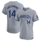 KC.Royals #14 Jac Caglianone Player Gray Limited Elite Home Ddoa Stitched Jerseys