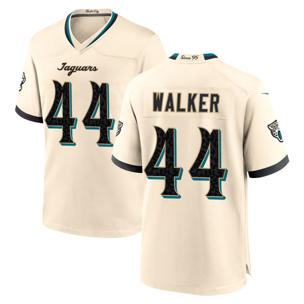 J.Jaguars #44 Travon Walker Player Natural 2026 Rivalries Collection Game Ddoa Stitched Jerseys