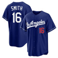 LA.Dodgers #16 Will Smith Player Royal Game Home Ddoa Stitched Jerseys