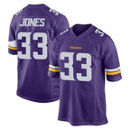 M.Vikings #33 Aaron Jones Sr. Player Purple Home Game Ddoa Stitched Jerseys
