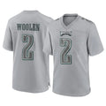 P.Eagles #2 Riq Woolen Player Gray Atmosphere Fashion Home Game Ddoa Stitched Jerseys
