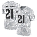 A.Cardinals #21 Garrett Williams Player Camo Salute to Service Limited Ddoa Stitched Jerseys
