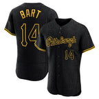 P.Pirates #14 Joey Bart Player Black Snake Skin City Home Limited Elite Ddoa Stitched Jerseys