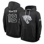 J.Jaguars #12 Travis Hunter Player 2026 Black Logo Pullover Hoodies Limited Game Ddoa Stitched Jerseys