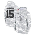 TB.Buccaneers #15 Tez Johnson Player Arctic Camo Limited Salute to Service Pullover Hoodies Game Ddoa Stitched Jerseys