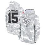 TB.Buccaneers #15 Tez Johnson Player Arctic Camo Limited Salute to Service Pullover Hoodies Game Ddoa Stitched Jerseys